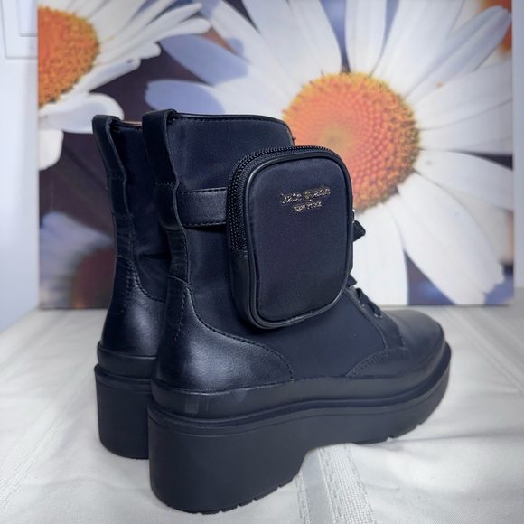 Kate Spade New York WINONA Combat Boots Women’s 8 Black - Picture 5 of 7